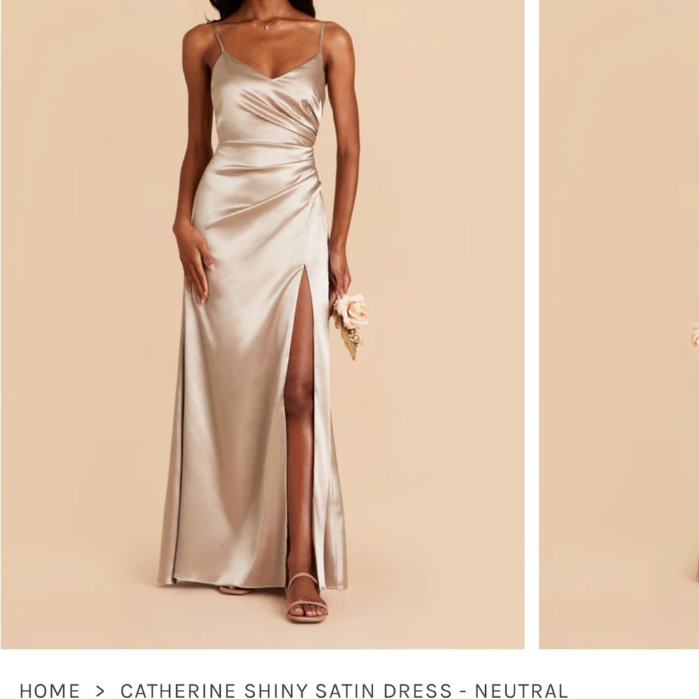 Birdy Grey Champagne Satin Catherine Dress